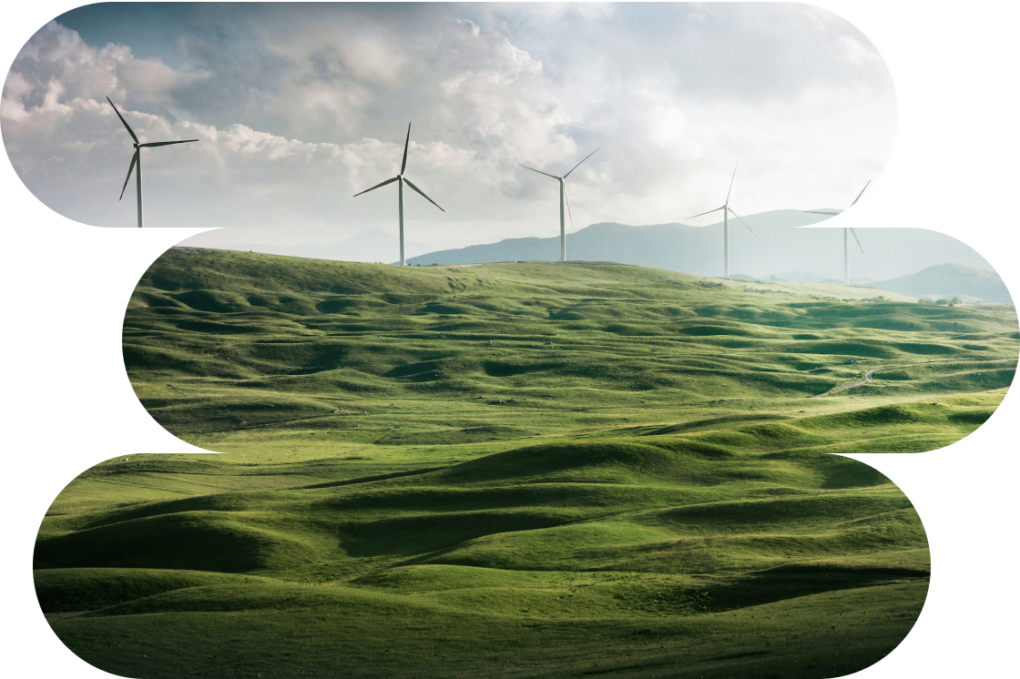 Illustration of sustainable technology and data